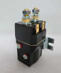 Jwdaun Dc Solenoid Relay Contactor Sw60 for Electric Vehicles and Golf Carts showing M6 stud terminals and metal bracket.