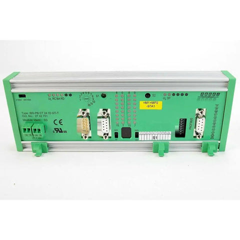 Industrial Component Built For Real-World Automation With Ready-To-Roll Reliability, Seamless System Integration, And Durable Rugged Control Networking For Smooth Factory Automation And Efficient Long-Lasting Operations, green metal module front view