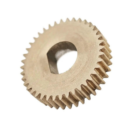1 Piece 0.5 Module 63 Tooth Brass Spur Gear With D Hole Pinion 32.5mm Diameter 5mm Thick For Mechanical Transmission Shafts And Hardware