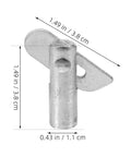 Heavy Duty Scaffold Guardrail Lock Pins 20 Pack Zinc Plated Steel Fixing Peg measuring 1.49 in x 0.43 in for job site safety.