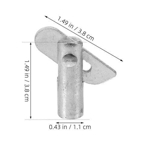 Heavy Duty Scaffold Guardrail Lock Pins 20 Pack Zinc Plated Steel Fixing Peg measuring 1.49 in x 0.43 in for job site safety.