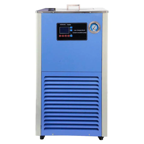 No Fuss Twenty Liter Rotary Evaporator Rig Paired With A Heavy Duty Vacuum Pump And Precision Minus Thirty Degree Celsius Cooling Chiller.