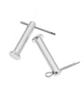 Footpegs Washers Springs Cotter Pins Kit For Honda CRF Dirt Bikes CRF50 CRF250X CRF450X CRF250R CRF450R Drop In Replacement Set, silver metal pins