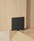 Concealed Cabinet Hinges 2 Pack Invisible Up And Down Door Pivot for wood panels, shown installed on wooden cabinet, heavy duty all metal