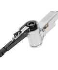 10mm Pneumatic Belt Sander With High Speed 16000 RPM Air Grinding Polisher Tool, compact aluminum design for surface preparation.