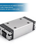 Single SLS Extended Ball Slider Block - extended slide unit with sealed ball bearing linear guide for rails, made in Germany