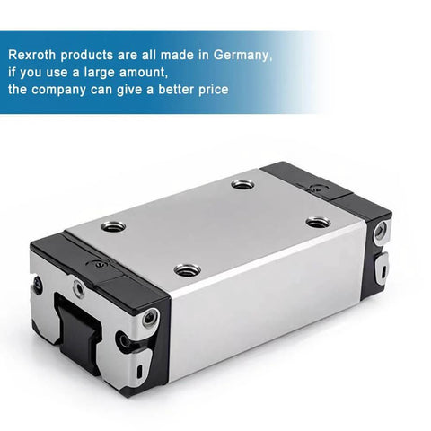 Single SLS Extended Ball Slider Block - extended slide unit with sealed ball bearing linear guide for rails, made in Germany