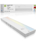 No-Fuss 12 Inch LED Under Cabinet Lighting, Plug-In or Hardwired, Dimmable With High Low Off Switch, 3CCT 2700K-4000K, ETL Listed