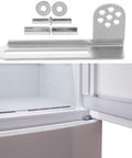 Three Sets Universal Refrigerator Door Hinges Y 223 Heavy Duty Metal Kit For Stable Support And Smooth Operation Of Fridge And Freezer Doors With No Fuss Easy Install And User Friendly Design, silver metal hinge kit