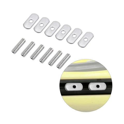 Stainless Steel Kayak Rail Screws And Nuts M5 M6 Pack Of 8 Durable T Slot Bolts For Fishing Accessories And Marine Gear Built To Last In Saltwater Everyday