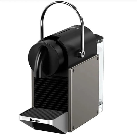 Pixie Original Espresso Machine Titan Finish For Home Use With Quick 25 Second Heat Up Two Programmable Buttons And Auto Flow Stop Energy Saving Auto Shutoff Barista Quality Espresso At Home Without The Fuss