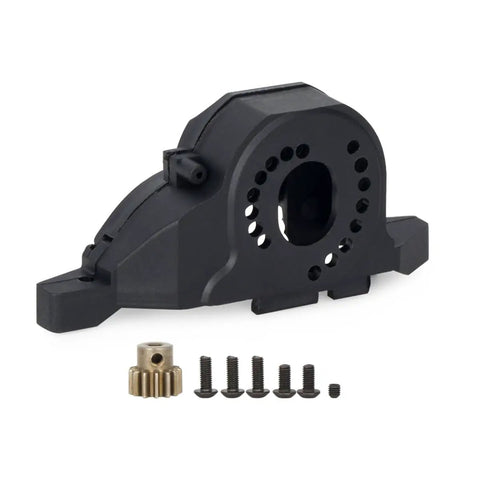 Black 2Speed Transmission Gearbox with screws and brass gear for RC Crawler TRX4 TRX6 Upgrade Parts Drop In Direct Fit No Mod Metal Gears