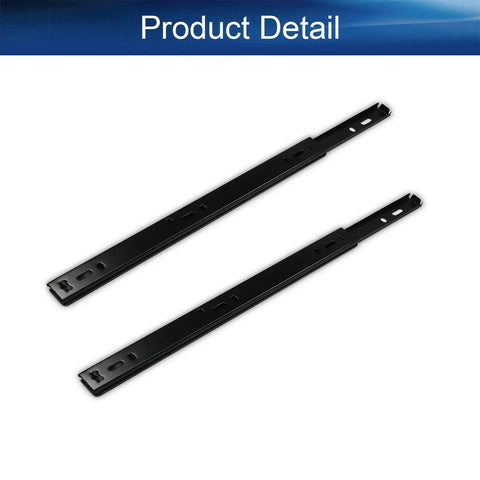Metal Ball Bearing Side Mount Drawer Slides 11 Inch Length Cold Rolled Steel For Furniture Drawers Two Fold Smooth Glide
