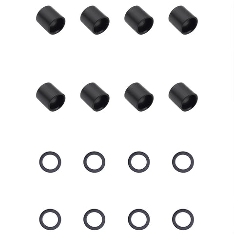Two Pack Skateboard Bearing Spacers And Speed Washers Set Metal Longboard Hardware For Wheels And Brackets Keeps Bearings