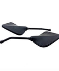Black 10Mm Square Motorcycle Mirrors Universal Fit For Touring Bikes Sport Bikes Cafe Racers Electric Scooters Rear View Upgrade