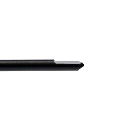 Masonry drill bit for Tapcon screws, carbide-tipped, 3/16 in diameter by 5-1/2 in length, side view