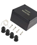 Outdoor Ready DIY Electrical Box Junction Enclosure IP67 Waterproof Dustproof ABS Plastic Case With 4 M16 Cable Glands 120 x 120 x 90 mm