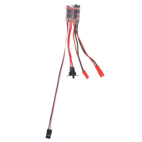 20A Brushed RC ESC With 2KHz Forward Reverse Brake For 2S RC Cars Boats And Tanks High Precision Lightweight Motor Speed Controller
