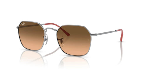 Jim Sunglasses With Silver Square Frame And Pink Gradient Lenses Dope Premium 100 Percent UV Protection Modern Unisex Shades Side View