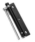 Adjustable Door Closer With Aluminum Alloy Construction Heavy Duty Spring Soft Close Black Finish Easy Tension Adjustment