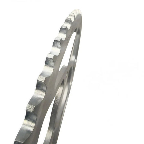 Side view of a 60 Tooth Rear Chain Sprocket 76mm ID For 420 Chain Fits 50cc 70cc 90cc 110cc 125cc 250cc Pit Dirt Bike ATV Quad Bike Motorcycle Built For Tough Trails And Quick Bolt On Installation