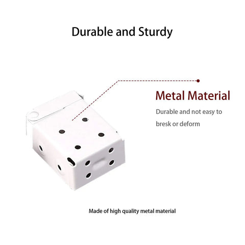 Two Pack Box Mounting Brackets For Mini Window Blinds White Metal Durable Blind Hardware Easy Install Sturdy Support
