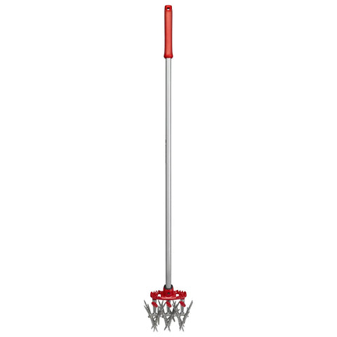 Disc Cultivator Heavy Duty Garden Tool With ComfortGEL Grip Adjustable Six And A Half Inch Metal Tines for weeding and tilling