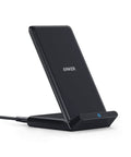 Wireless Charging Stand For Galaxy And iPhone Qi Certified 10W Fast Charging For Samsung Galaxy 7.5W For iPhone No AC Adapter Included