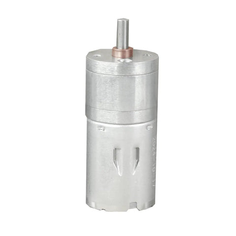 Two Pack 6-12V DC Gear Motors With Double Shaft High Torque Quiet 350 RPM All Metal Gears Durable For Smart Robot Cars And DIY Toys