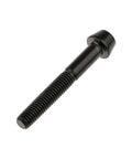 Close-up of Titanium M5x35mm DIN 912 Bolts 6Al4V Grade 5 Black Tapered Head 8.5x5mm 0.8mm Pitch 5mm Diameter