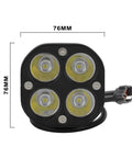 Front view of Electric Dirt Bike Headlight Kit With 18W Long Lasting Beam And Rugged Aluminum Alloy Build for Surron models