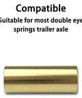 16Pcs Trailer Leaf Spring Bushing Kit Brass Shackle Bushings Bronze Set For Heavy Duty Trailer Suspension Corrosion Resistant Brass Alloys Withstand Extreme Temps Longer Lifespan Easy Install Fits Most Leaf Spring Systems, brass bushing for double-eye trailer springs