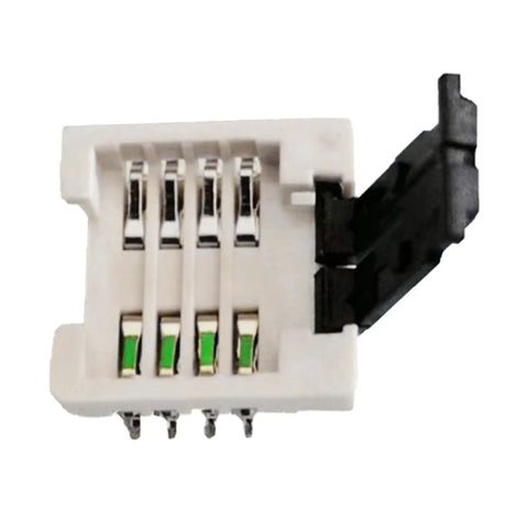 DFN8 WSON8 MLF8 MLP8 QFN8 to DIP8 socket adapter showing internal connectors, tape-free connection for 6x5mm and 8x6mm ICs