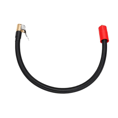Extended Reach 40CM Tire Inflator Extension Hose With M6 Quick Connect Air Chuck For Cars Motorcycles And Bikes Leakproof Design Zero Hassle Hook Up Easy Fit In Tight Spaces Essential Gear For Your Ride, black braided hose with metal chuck