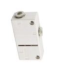 Pneumatic Vacuum Generator Box Type Air Ejector For Industrial Automation And Suction Handling, compact white unit close-up