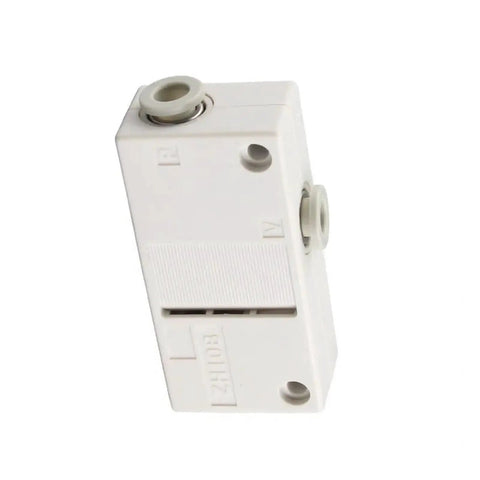 Pneumatic Vacuum Generator Box Type Air Ejector For Industrial Automation And Suction Handling, compact white unit close-up