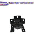 Front view of a single heavy duty engine mount for GM trucks and SUVs, visible black metal bracket, part of a set of 2.