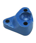 Radius Rod Socket Replacement For Ford Tractors 8N 9N 2N NAA 600 800 2000 Series With 4 Cylinder Engines Replaces C5NN3N442C And Fits 2600 3600 4600 4610 Models Durable Upgrade For Heavy Duty Field Work. Blue cast metal radius rod socket with three bolt holes