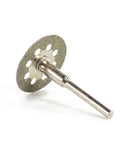 Go To Mini Diamond Cutting Discs For Rotary Tools with mandrel, ultra thin for gemstone, glass, tile metal cutting, precise slots and slits