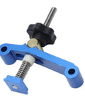 Super Cool Anu Limen T Track Clamp In Vivid Blue, adjustable for hold downs on CNC Router and woodworking tasks.
