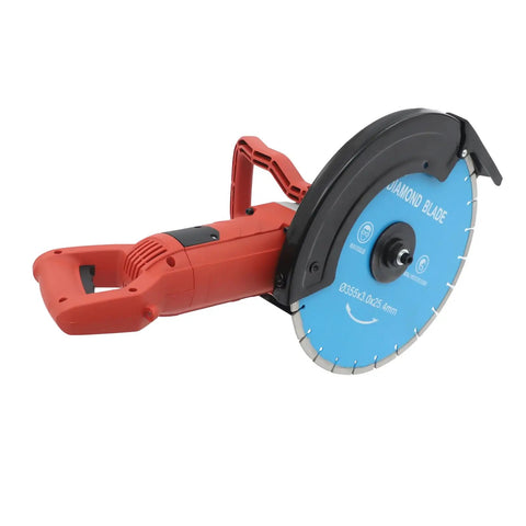 Beast 14 Inch Electric Concrete Saw With 3000W Motor And 4300 RPM, equipped with a diamond blade for cutting concrete