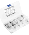 Go To Pro Grade 260 Piece Stainless Steel Spring Lock Washers Kit With Anti Rust Gaskets And Retaining Rings Assortment In An Organized Box