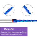 1 Degree Tapered Ball Nose CNC Router Bit Pro Grade Rugged Solid Carbide End Mill Spiral Up Cut For 2D And 3D Carving