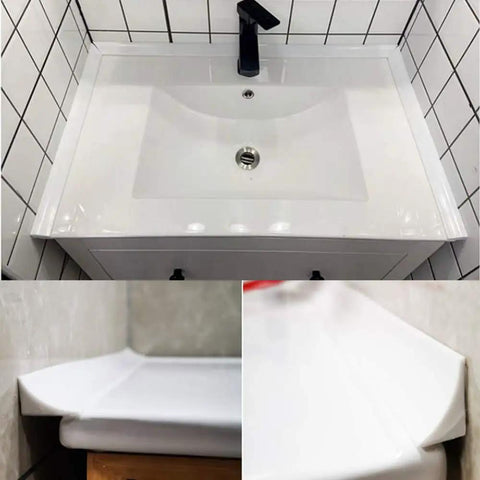 39 Inch Slick Silicone Splash Guard For Kitchen Sink Countertop Self Grip Edging Keeps Your Counter Totally Bone Dry And Stops Crazy Splashes Cold Turkey on sink edge