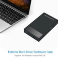 Big League Sata To Usb Three Zero Hard Drive Enclosure Supporting Twenty Five And Thirty Five Inch Models With No Sweat Setup next to a laptop.