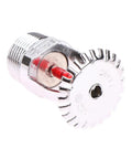 Badass 68 Celsius Fire Sprinkler Head with chrome finish, featuring a red heat-activated element for DN15 and DN20 pipes.