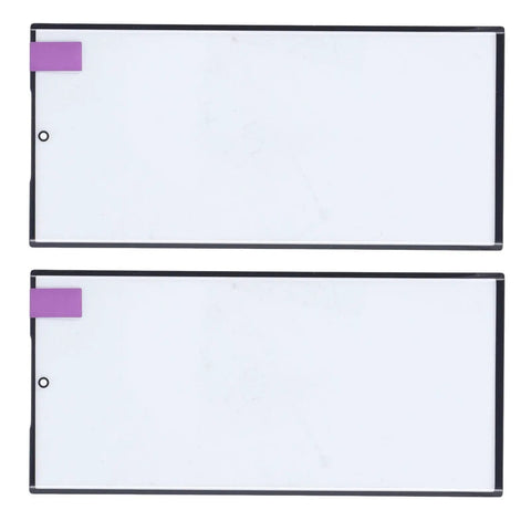 S23 Ultra Glass Screen Replacement Kit For Pros with Pre-Cut, Pro Grade Glass, 2 Piece Assembly, shown flat