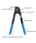 Rivet Nut Tool Kit Set 126 Piece Hand Riveter With Wrench For M3 M4 M5 M6 M8 Rivnut Inserts Blind Nutsert Easy Install, side view