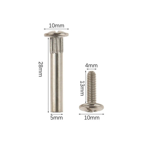 Beefy Nut Connector Kit For Furniture M5 And M8 Snap Rivet Screws, Male And Female Quick Assembly Hardware Sets, Includes 10 Complete Sets For Kitchen Cabinets, Beds, And DIY Splicing, Easy Fit, No Fuss Build, Strong Hold. M5/M8 metal connector screws, 10mm head
