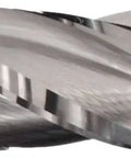 Close-up of Carbide Ball Nose End Mill Pro Grade Extra Long Reach 6 Inch Overall Length 0.5 Inch Cutting Diameter showing 4 flutes and helix design.